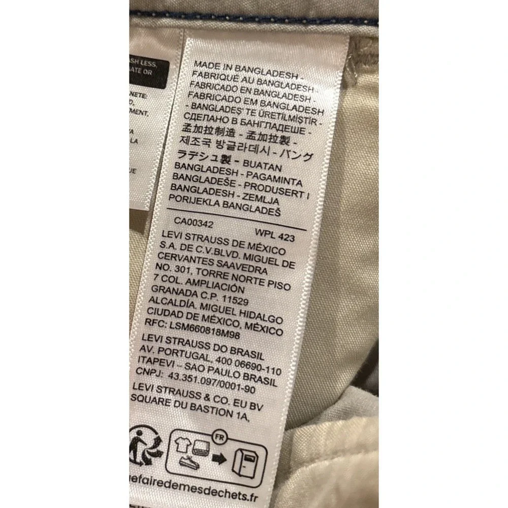 NEW Levi Men's XX Cargo Baggy Fit Pants - Beige 38x30